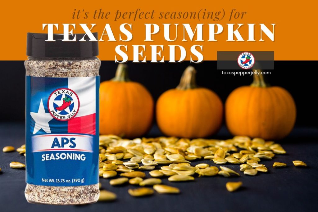APS in front of pumpkins and seeds