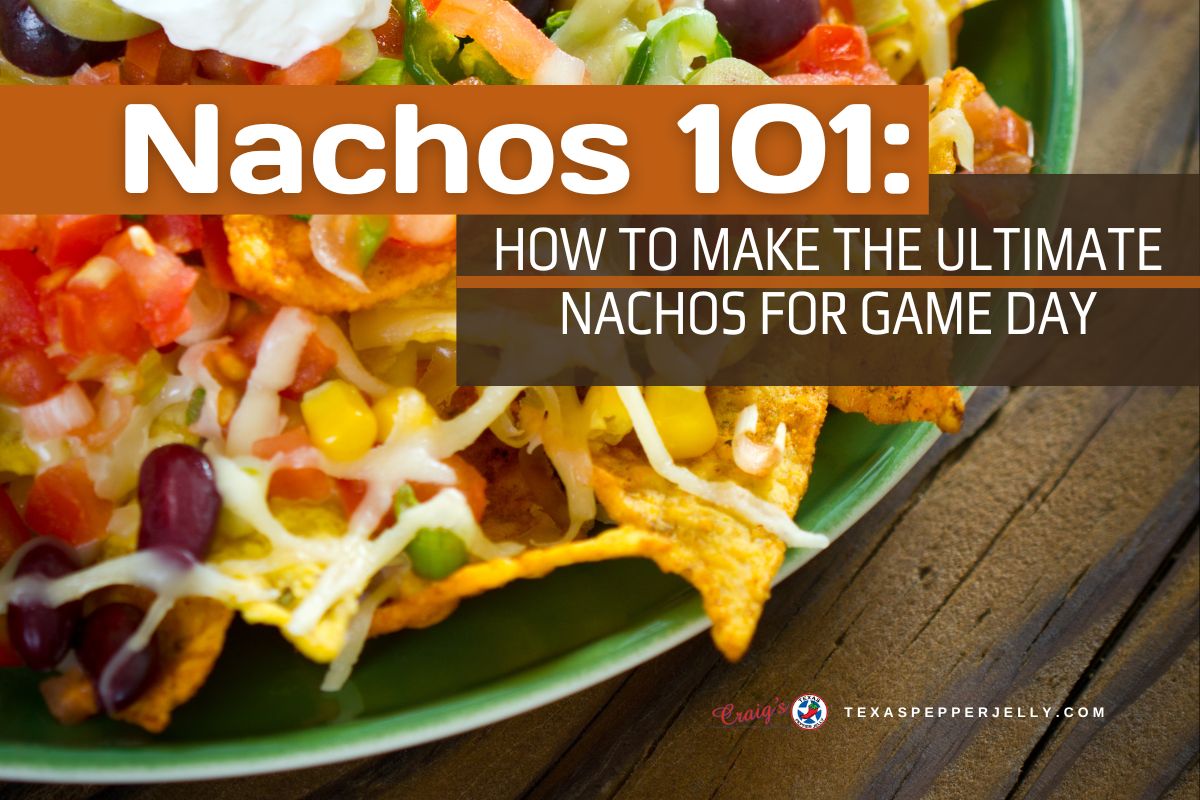 Plate of nachos on wooden background
