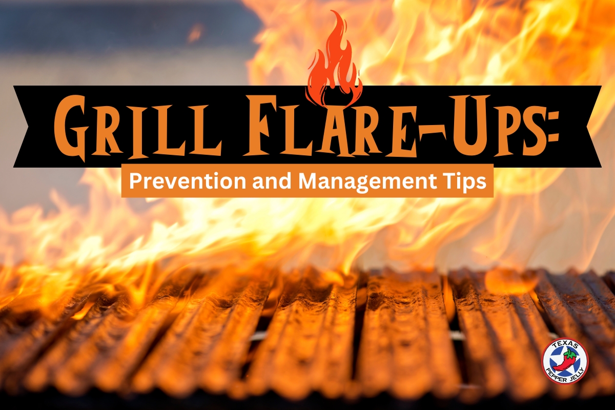 Grill flare up on dirty grill