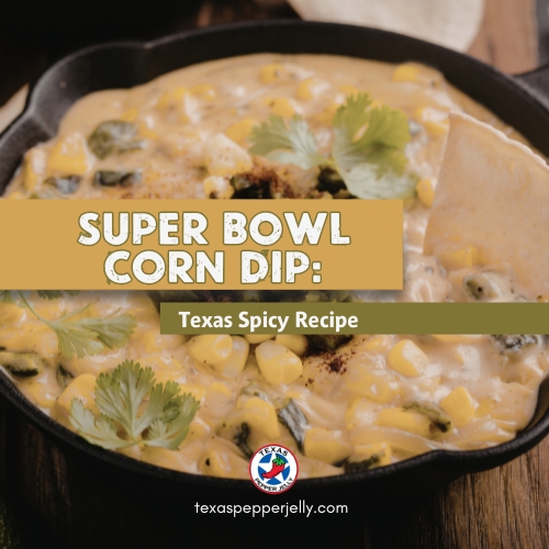 Corn dip in a cast iron skillet