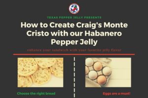 Monte Cristo recipe with english muffin and eggs in the picture