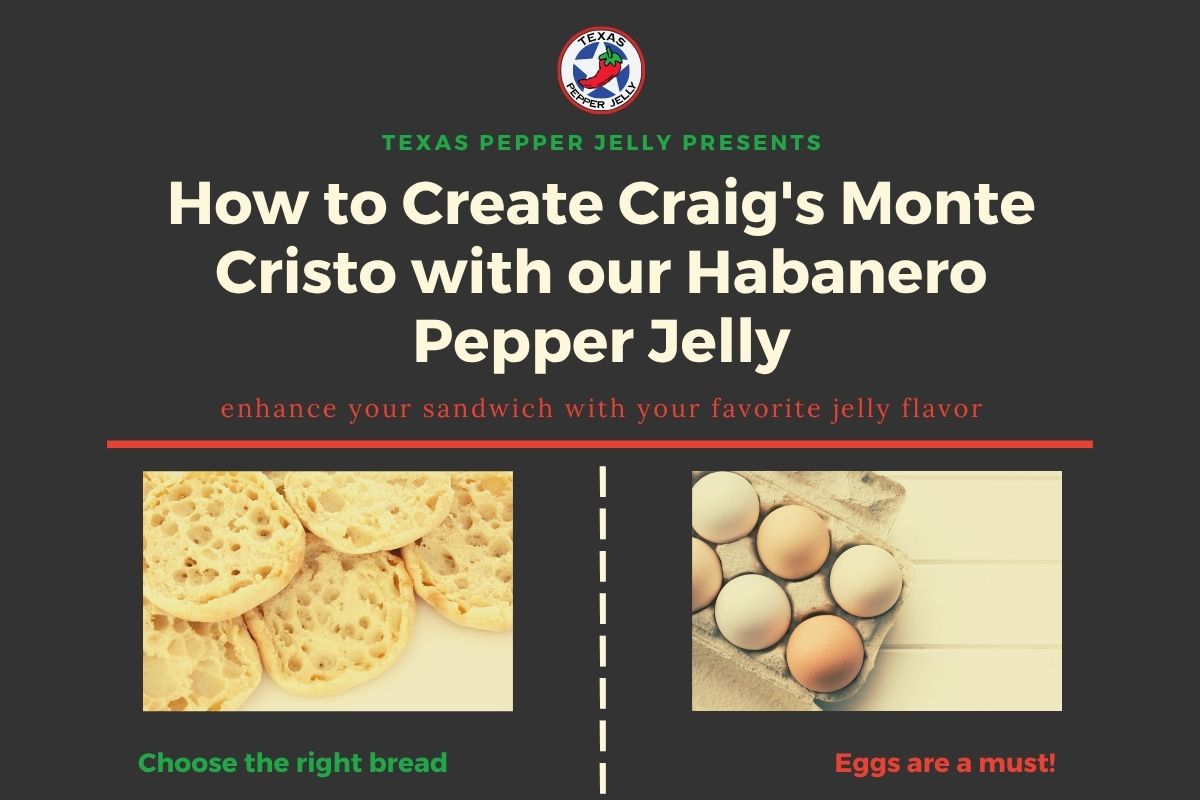 Monte Cristo recipe with english muffin and eggs in the picture